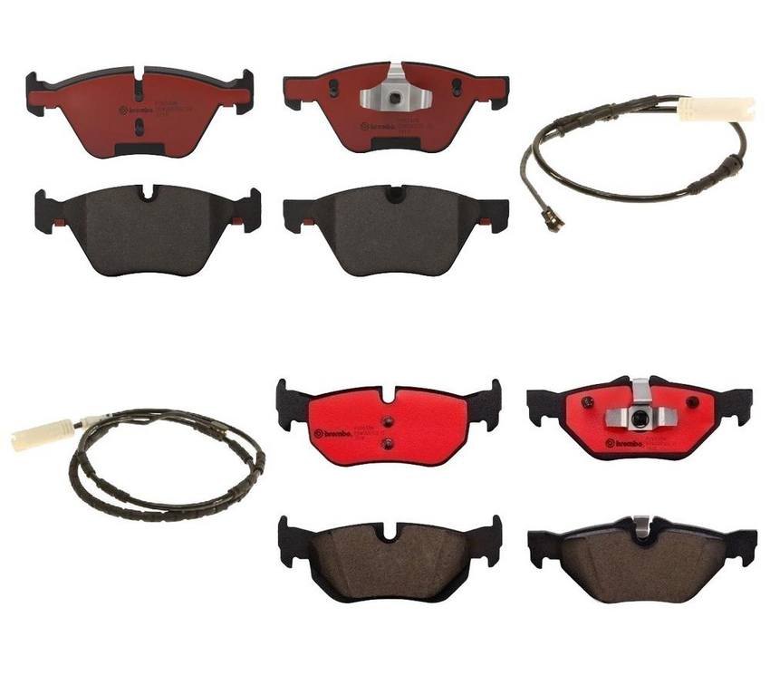 BMW Brakes Kit Brembo Pads Front and Rear (Ceramic) 34216790761